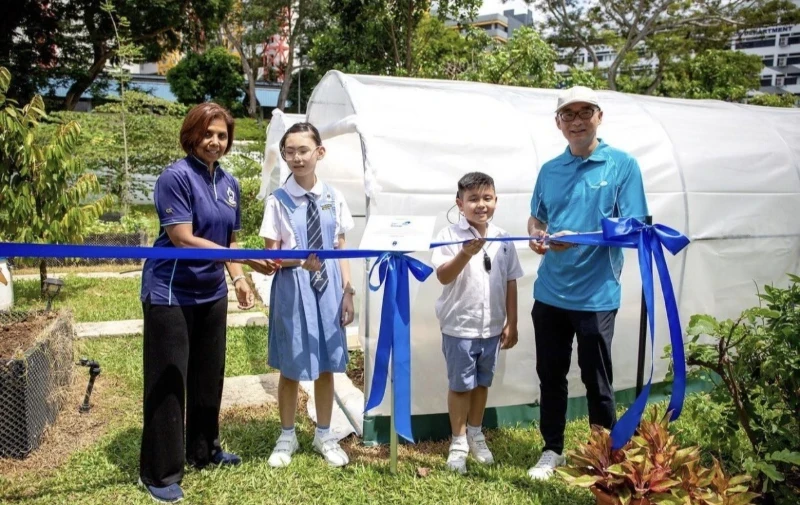 ส่งมอบโรงเรือนสำหรับโรงเรียน Canossian School ประเทศสิงคโปร์