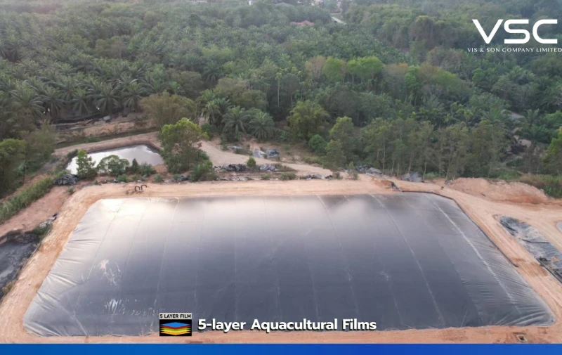HDPE Geomembrane หนา 1.50 mm สำหรับ Biogas จ.ขอนแก่น