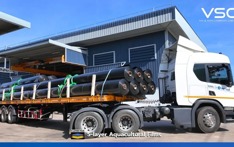 ส่งออก HDPE Geomembrane 2 MM ไปยังประเทศลาว จำนวน 132 ม้วน